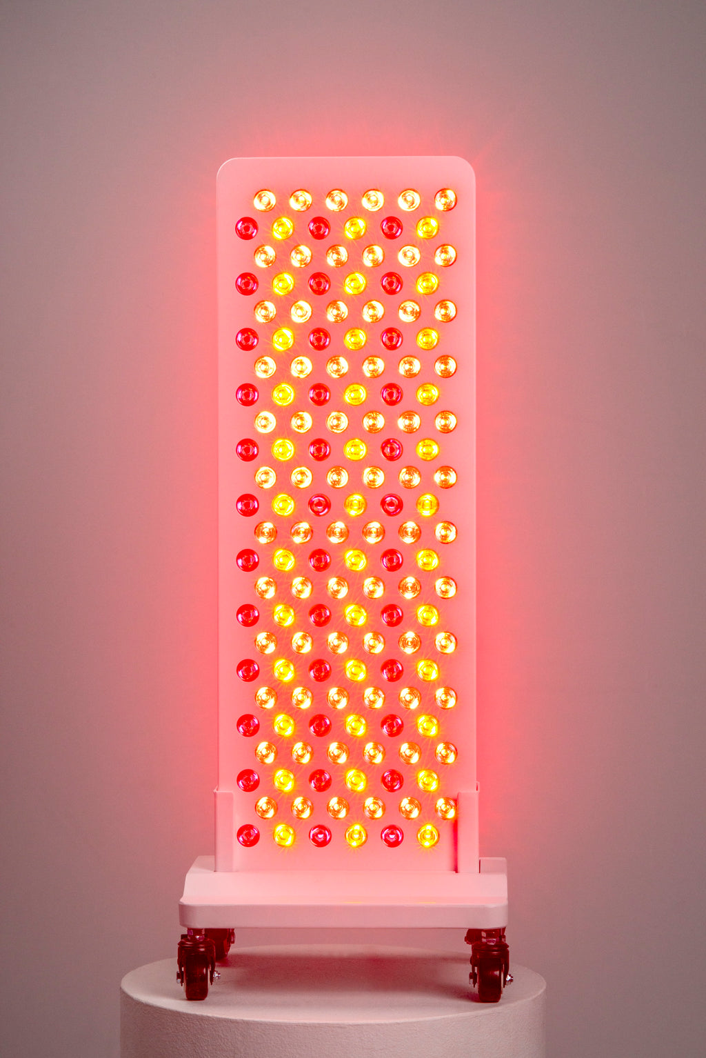 Ultra Pro 200 red light panel, shown on the optional wheeled floor stand