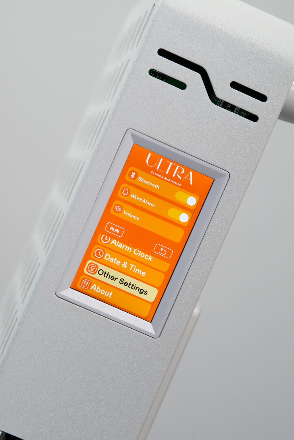 Ultra Mini 100 touchscreen pulse and mode settings