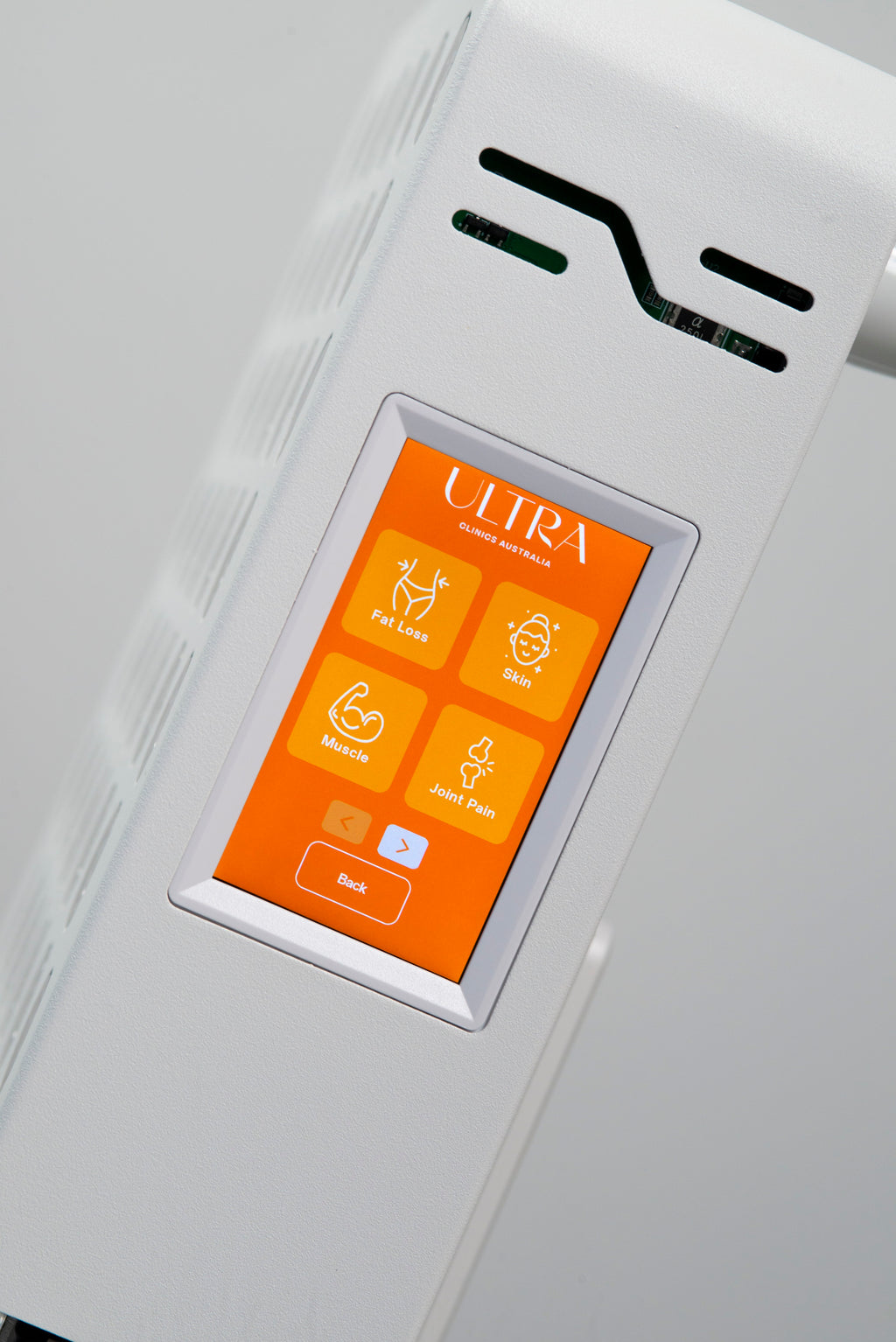 Ultra Mini 100 touchscreen home menu