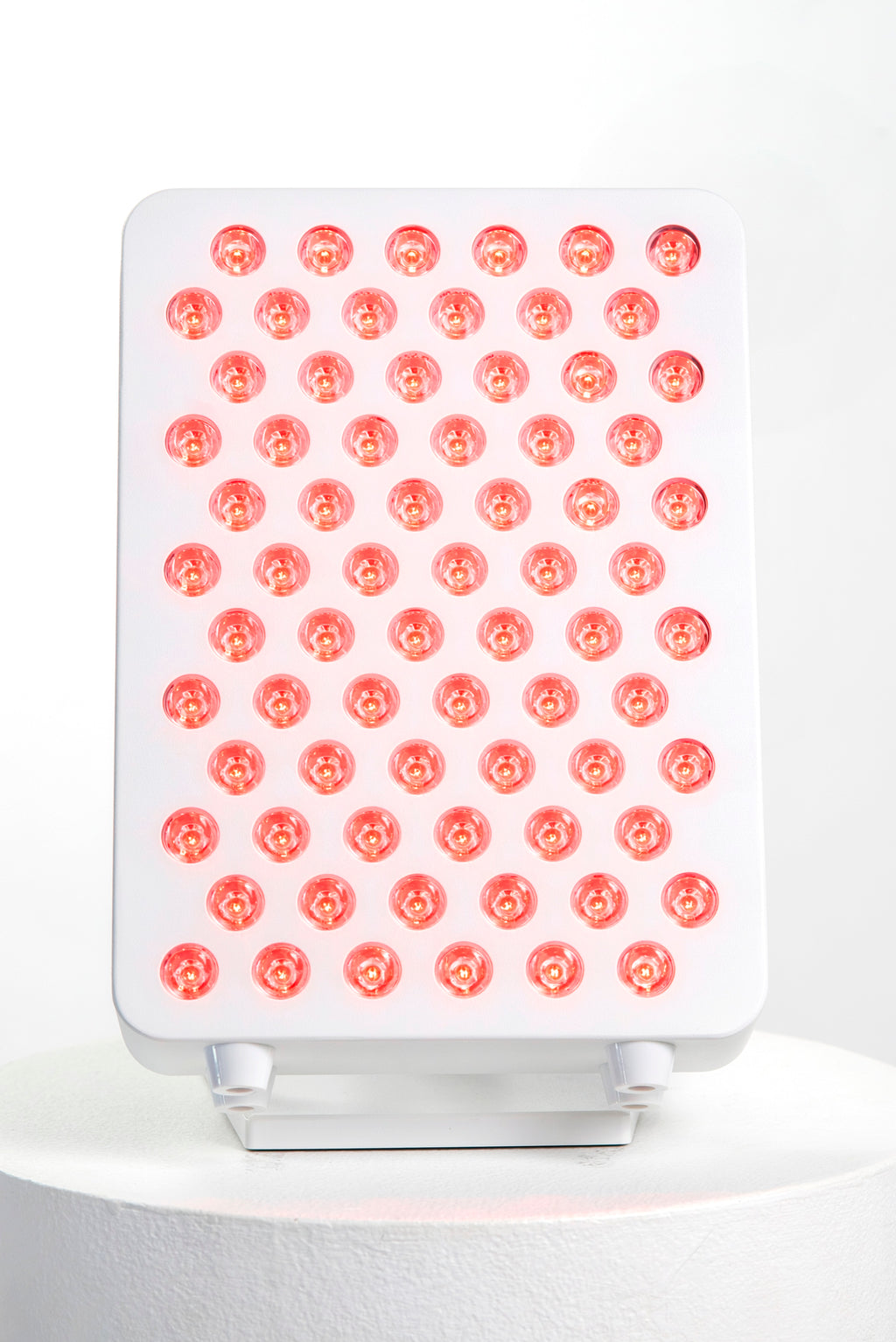 Ultra Mini 100 panel front view, glowing red